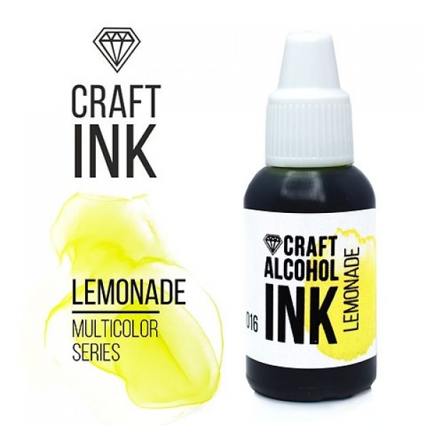 Алкогольные чернила Craft Alcohol INK, Lemonade (Яркий лимонный) (20мл)